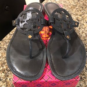 Tory Burch Navy Miller Sandal